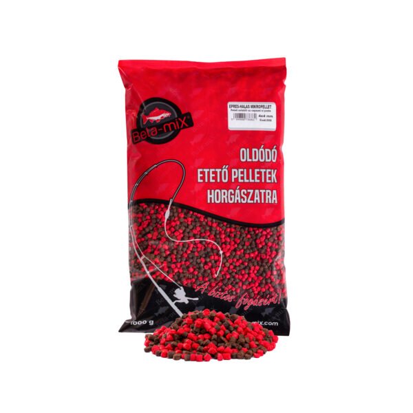 Erdbeer-Fischfutterpellets 4x4mm - 1kg