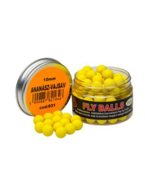 flyballs-ananasz-vajsav-10mm Ananas-Buttersäure-Fliegenbälle, fluoreszierend, 10 mm – 30 g
